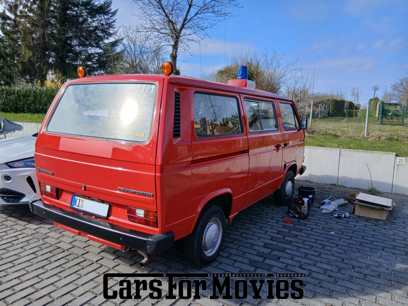 CarsForMovies | Volkswagen Bus T3 1992 Deutschland Rot Braun Einsatzfahrzeug Feuerwehrfahrzeug West DE - Schleswig-Holstein 7707 